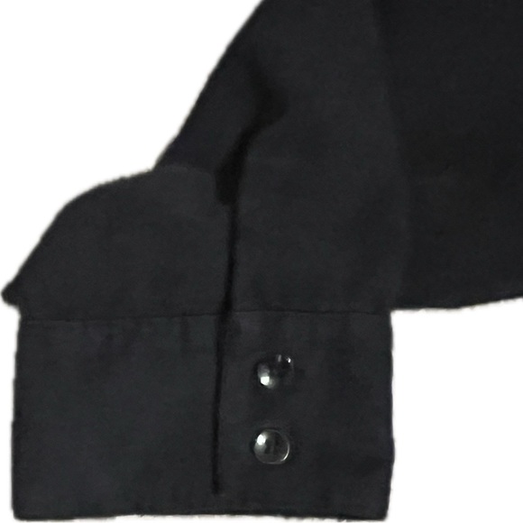 💥SONOMA Shirt Women’s Black Faux Suede Long Sleeve Snap Front Blouse Top 2X - Picture 4 of 8